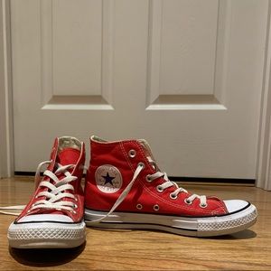 Red High Top Converse